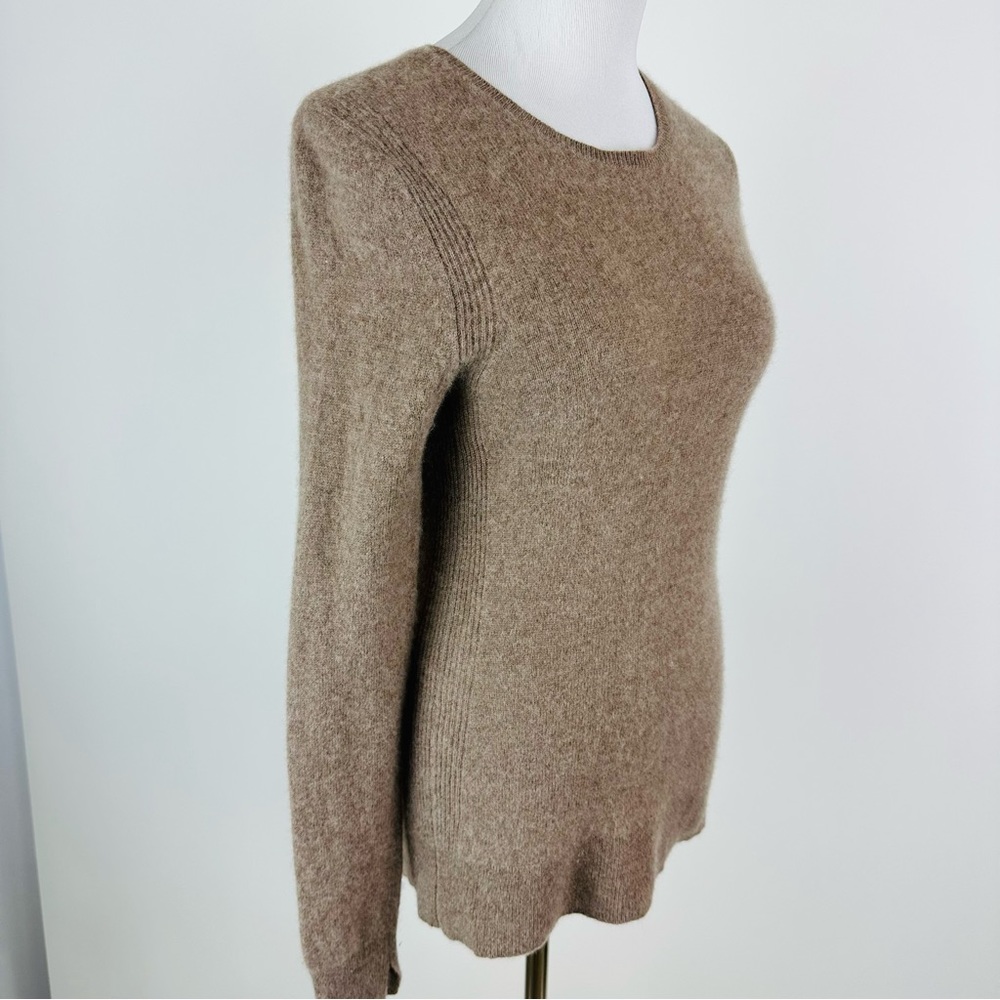 Saks Fifth Avenue Brown Cashmere Crewneck Sweater XS - Picture 4 of 13